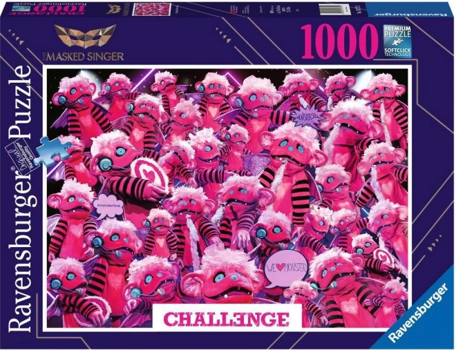 Ravensburger-Puzzle Masked Singer mit Monster 1000 Teile