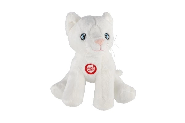 Mascotte Leo, crèmekleurige kat 15 cm