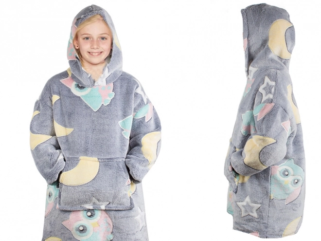Lichtgevende warme kinderhoodie met capuchon