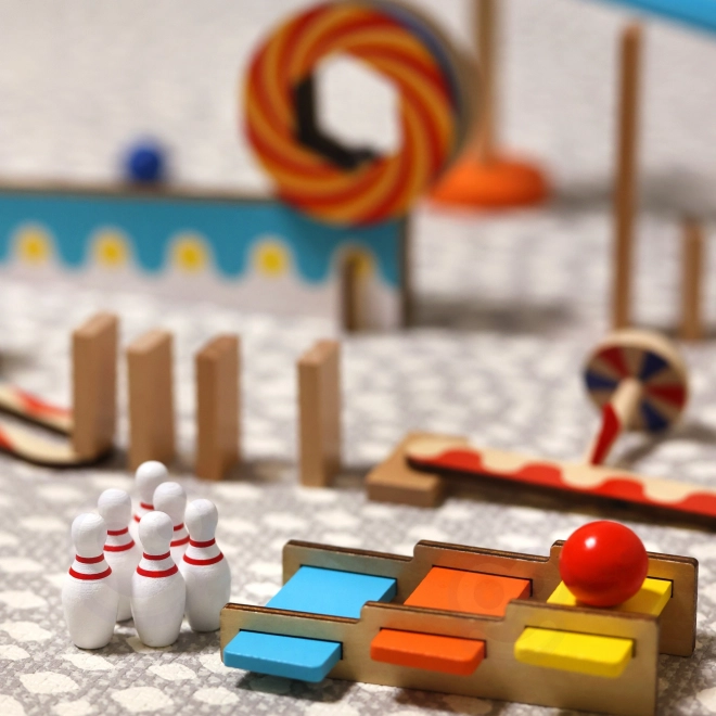 Houten bouwblokken domino / domino puzzel Tooky Toy