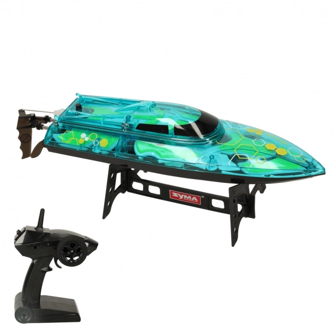 Bateau télécommandé vert Revolt Illuminator