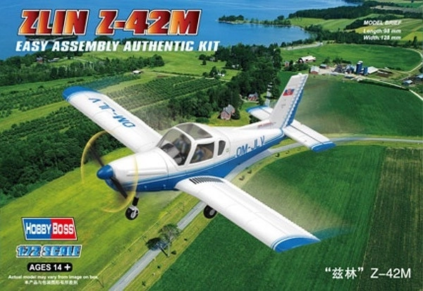 Plastic model airplane ZLIN Z-42M