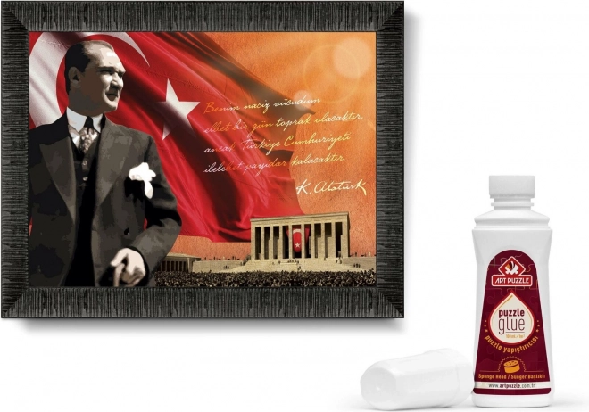 ART PUZZLE Puzzle with frame and glue 3in1 1000 pieces – Atatürk and Anitkabir