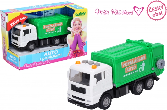 Müllwagen mit Effekten und Liedern von Míša Růžičková, 17 cm
