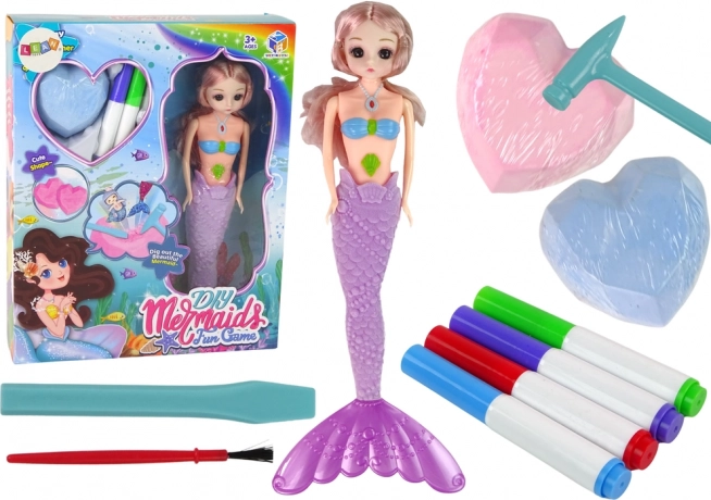 Kit DIY sirène violette – trésors et fouilles
