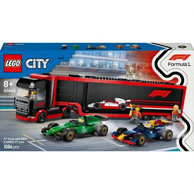 LEGO City F1-LKW mit Rennfahrzeugen