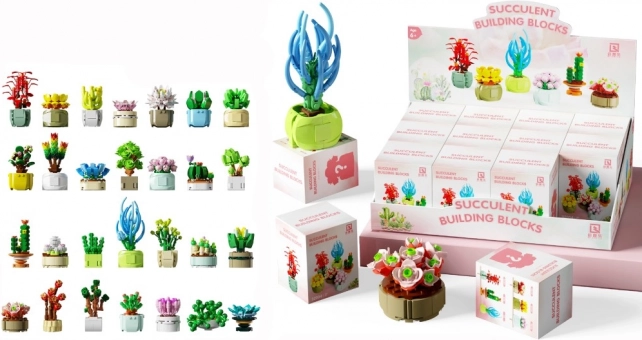 Succulent Building Set Flower
