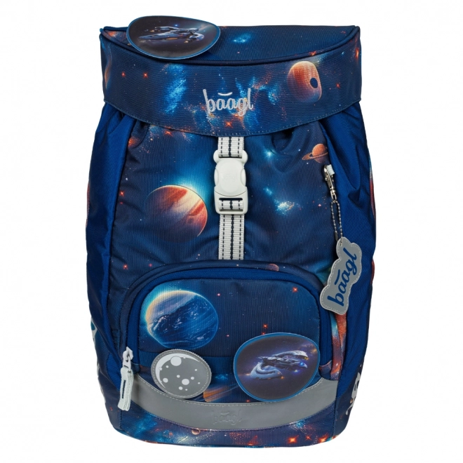 Set van schoolaccessoires ruimte