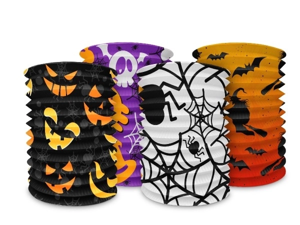 Lampion cilinder Halloween 15x15cm