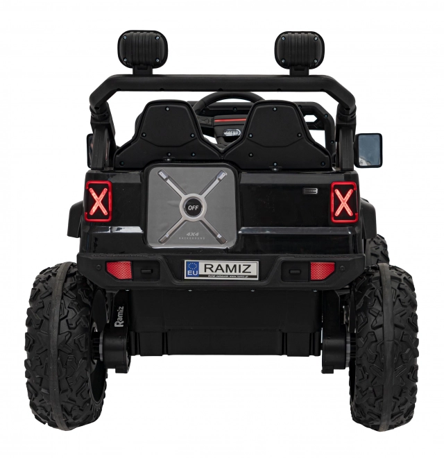 Elektrische kinderauto off-road zwart
