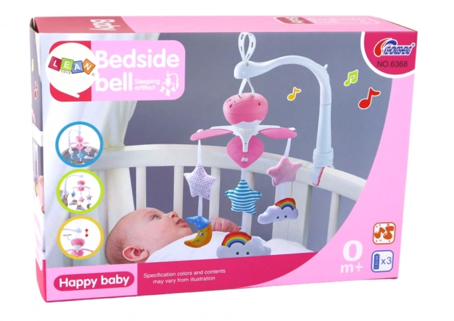 Babybed Carousel Baby Sound Sky Pink
