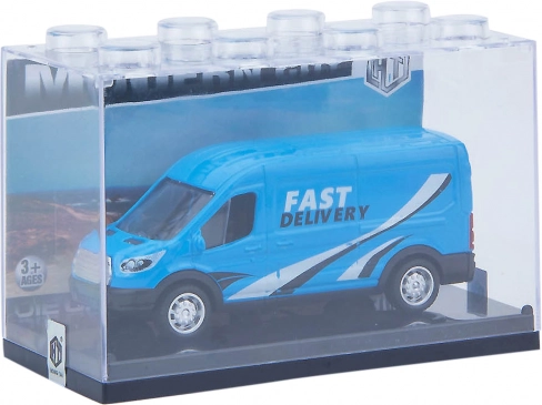 Metal and Plastic Toy Van with Flywheel Drive