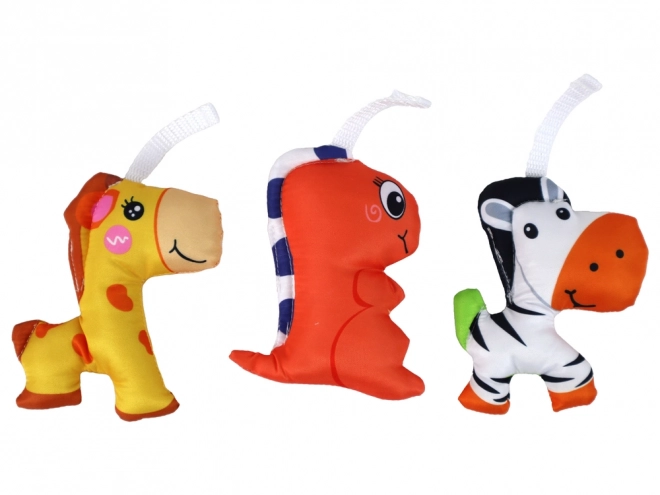 Karussell mit Melodien und drei Tierchen für Kinder