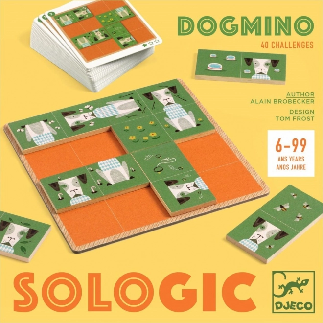Wooden Logical Game Dogmino