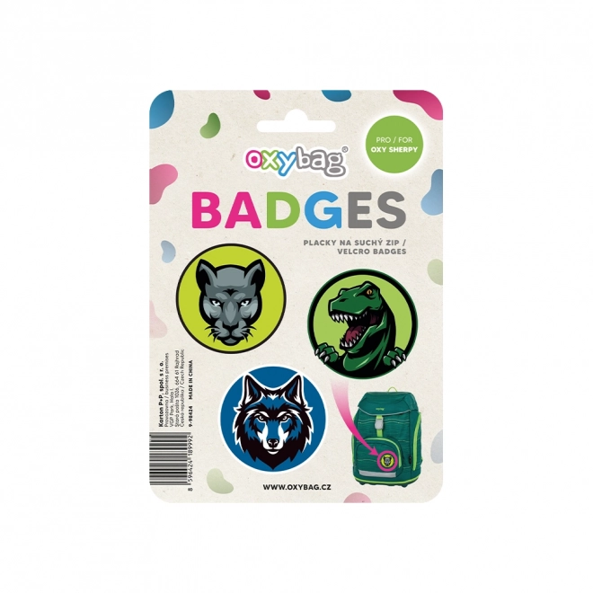 Set verwisselbare badges OXY Sherpy Dier