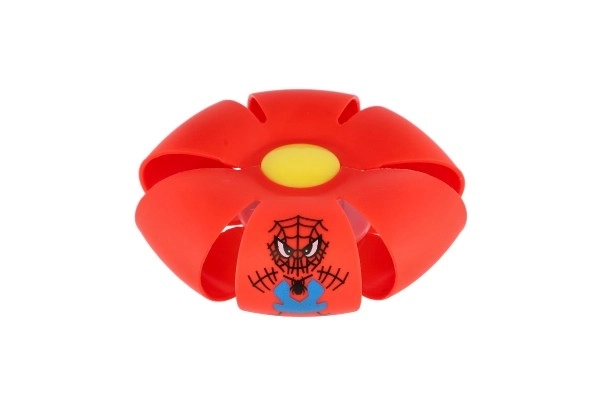 Flat Ball - Gooi de schijf, vang de bal! plastic 8cm 4 kleuren 12st in doos
