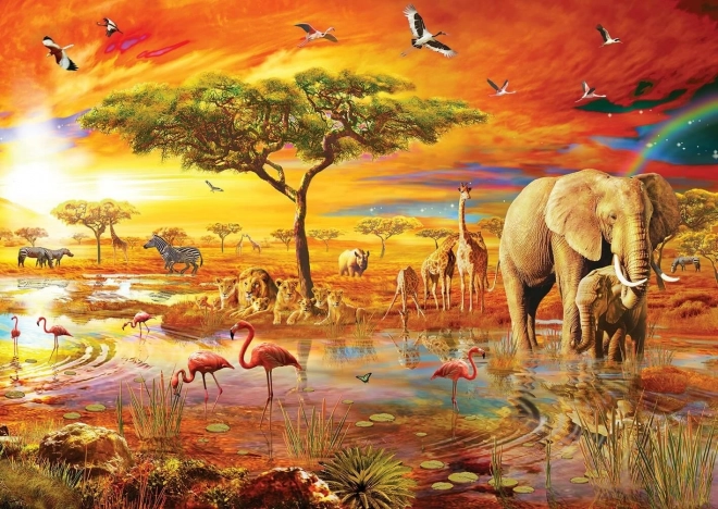 PUZZLE D'ART Puzzle Safari en Afrique 3000 pièces
