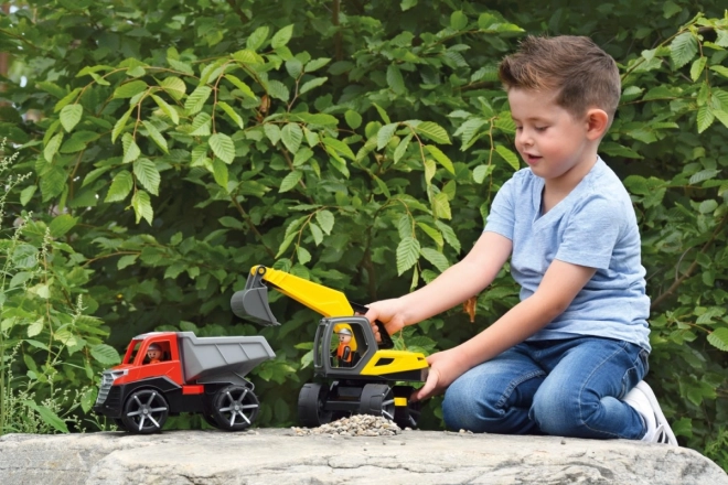 Auto Truxx 2 vrachtwagen kunststof kiepwagen 26cm met figuur 27x15x16cm 24m+