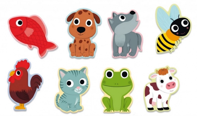 Card Game for Toddlers Animal Babies