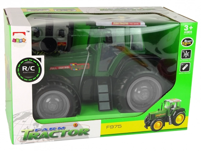 Groen-Zwarte R/C tractor op afstandsbediening 38 cm