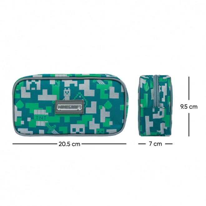 MINECRAFT etui Zilveren Creeper