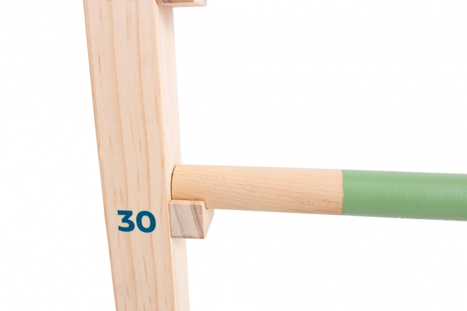 Wooden athletic hurdle for jump training