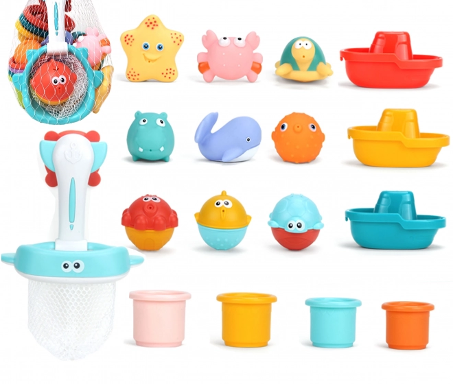 Woopie Kinderset mit Badespielzeug 17 Stk.