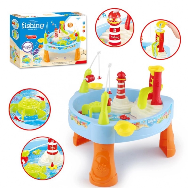 Woopie water tafel met vissen, licht en geluid