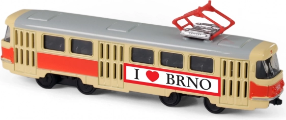 Metalen retrotram BRNO 16 cm 1:87