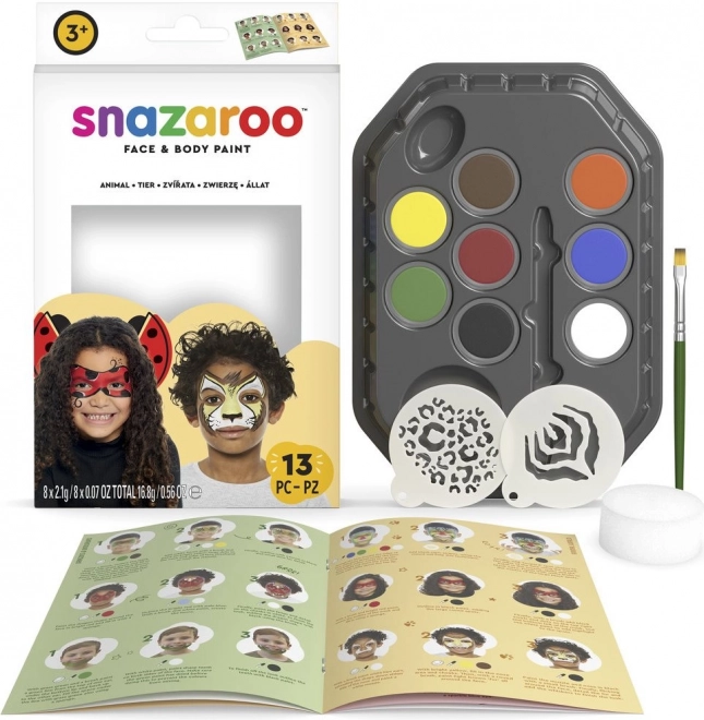 Snazaroo Set für Gesicht und Körper Tierewelt