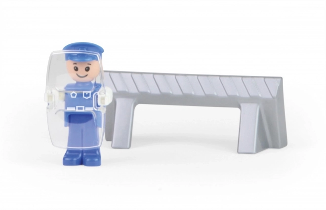 Politieauto met figuurtje