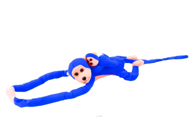 Pluchen Mascotte Baby Aap Blauw 70 cm