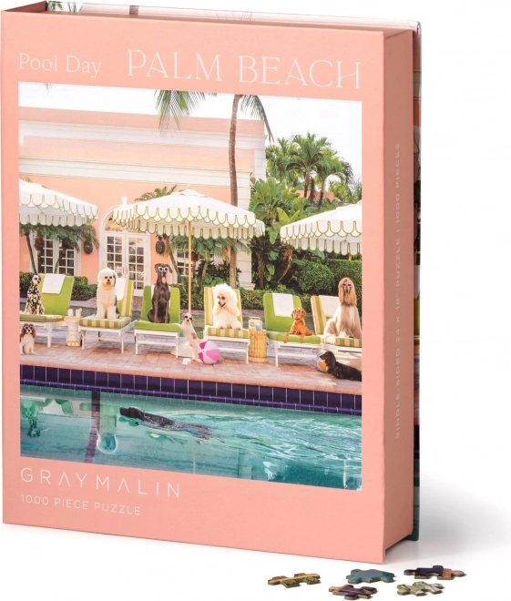 Puzzle By the Pool in Palm Beach 1000 Pieces