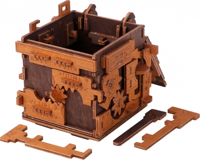 Houten puzzeldoos escape room 149 stukjes