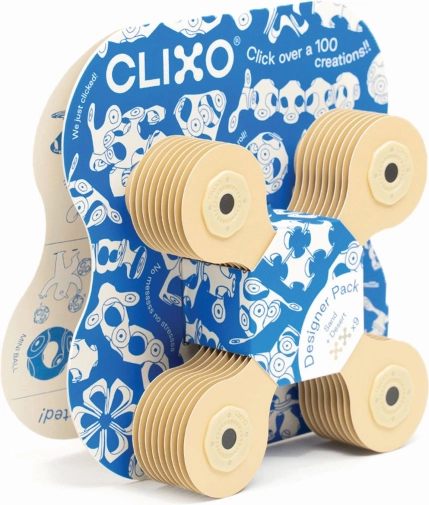 Magnetische blokken Clixo Designer Pack, beige kleur