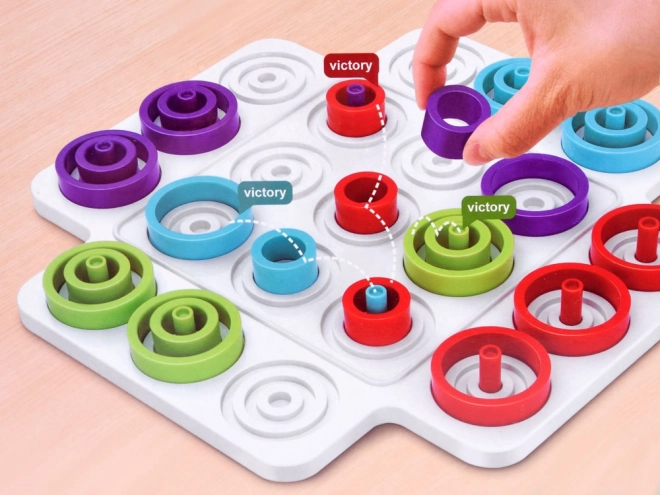 Logisch spel Trap Pułapka boter kaas en eieren