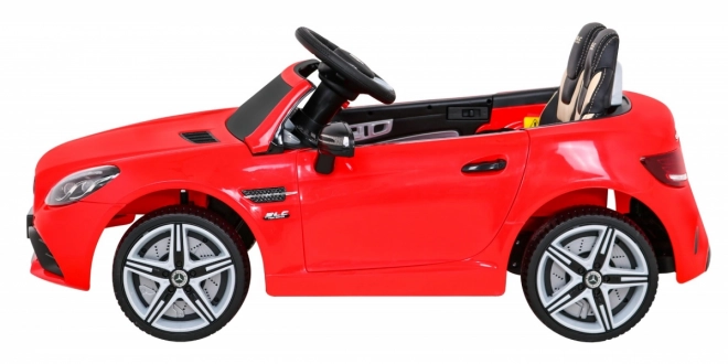 Mercedes Benz SLC300 Kinderauto op batterij Rood + geluiden MP3 Lichten + afstandsbediening + langzame start