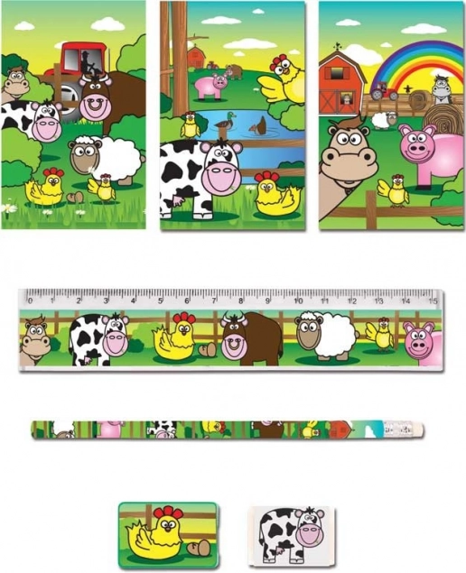 Schrijfset Boerderij – kinderset met diertjes