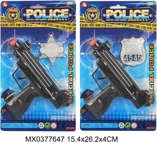 Polizei-Set mit Abzeichen für Kinder