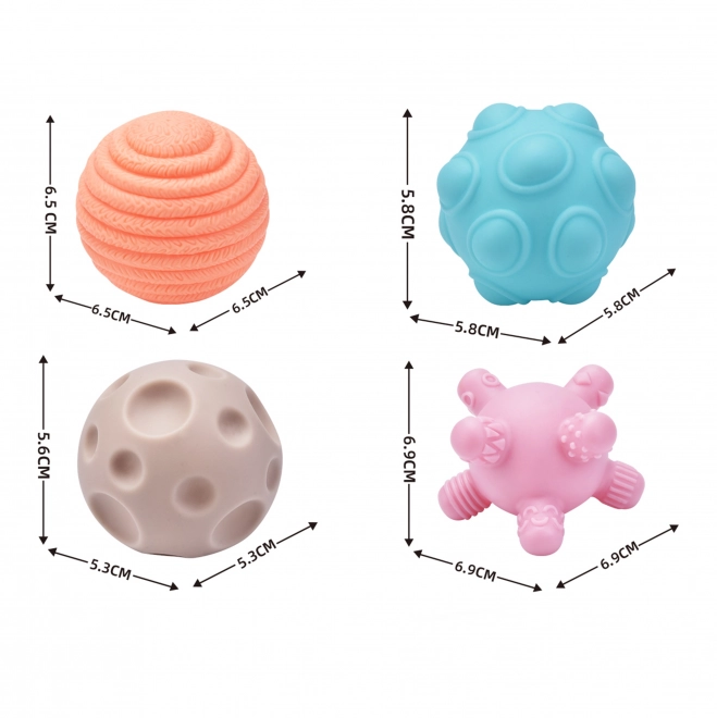 Cube sensoriel élastique pour enfants Woopie - Formes folles