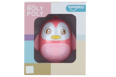 Rosa Rolly Polly Pinguin für Kinder