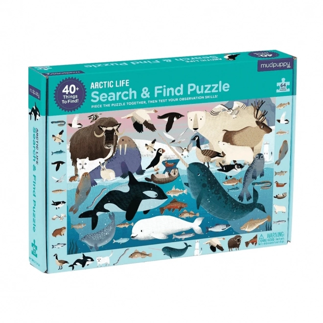 Mudpuppy puzzel Leg en zoek: Leven in de Arctis