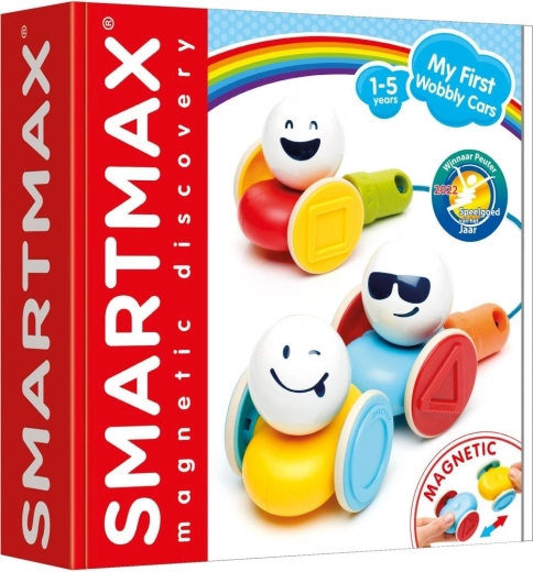 SmartMax mijn eerste schommelautootjes, magnetische bouwset voor kinderen van 1–5 jaar