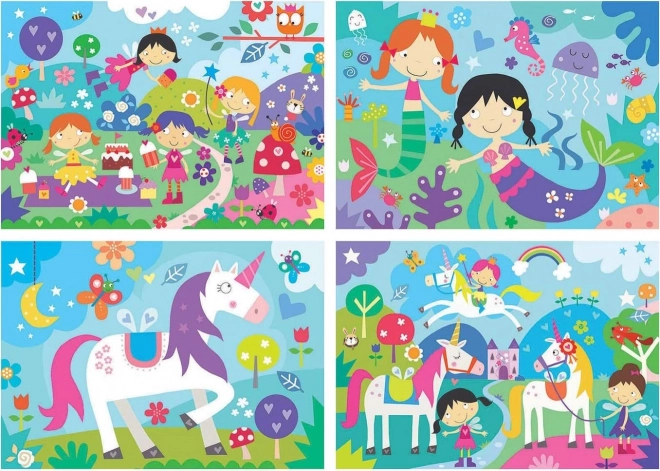 Puzzel magische vrienden 4-in-1