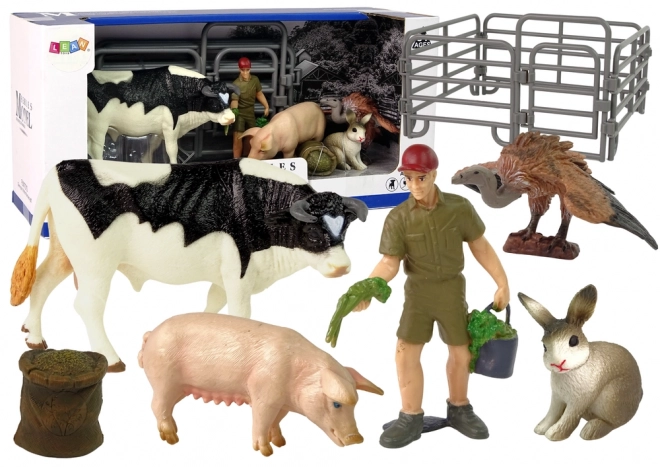 großes Set Bauernhof-Tierfiguren