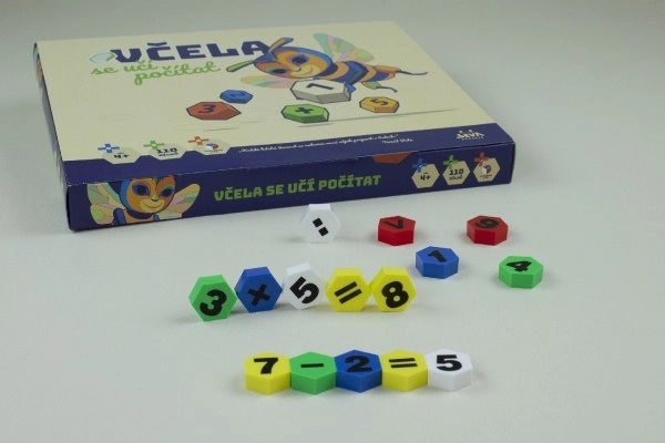 Bij leert mozaïek met tellen