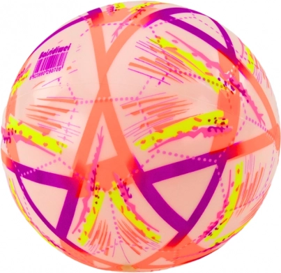 Rubberen bal, glanzend met patronen, oranje 24 cm