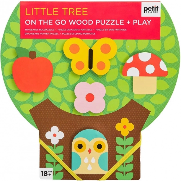 Petit Collage robuuste houten puzzel Kleine boom