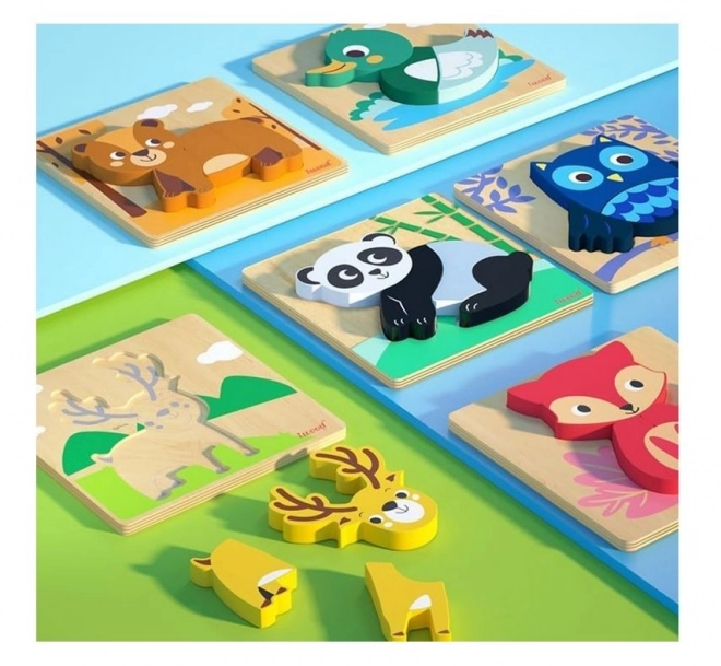 Puzzle Animal en Bois Ours