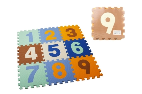 Schuimpuzzel 9 stuks cijfers